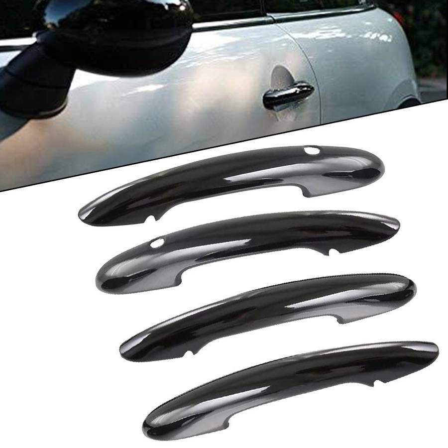 4 Piece Set Door Handle Covers For MINI For Cooper F55 F60 Gloss-Black