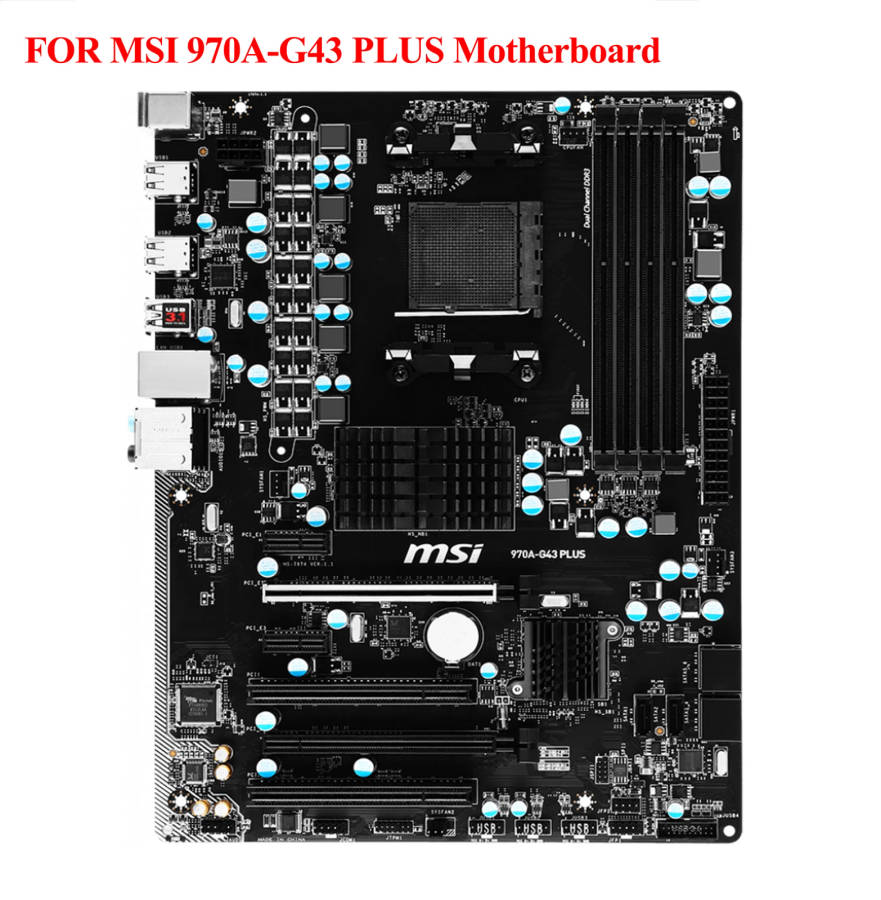 MSI 970A-G43 PLUS Motherboard + AMD FX-6300 6 Core 3.50GHz CPU Processor