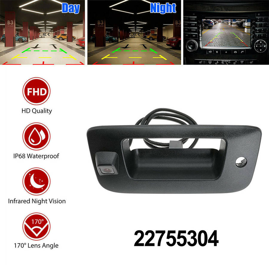 Rear Tailgate Handle Backup Camera For Silverado For GMC,Sierra 09-14