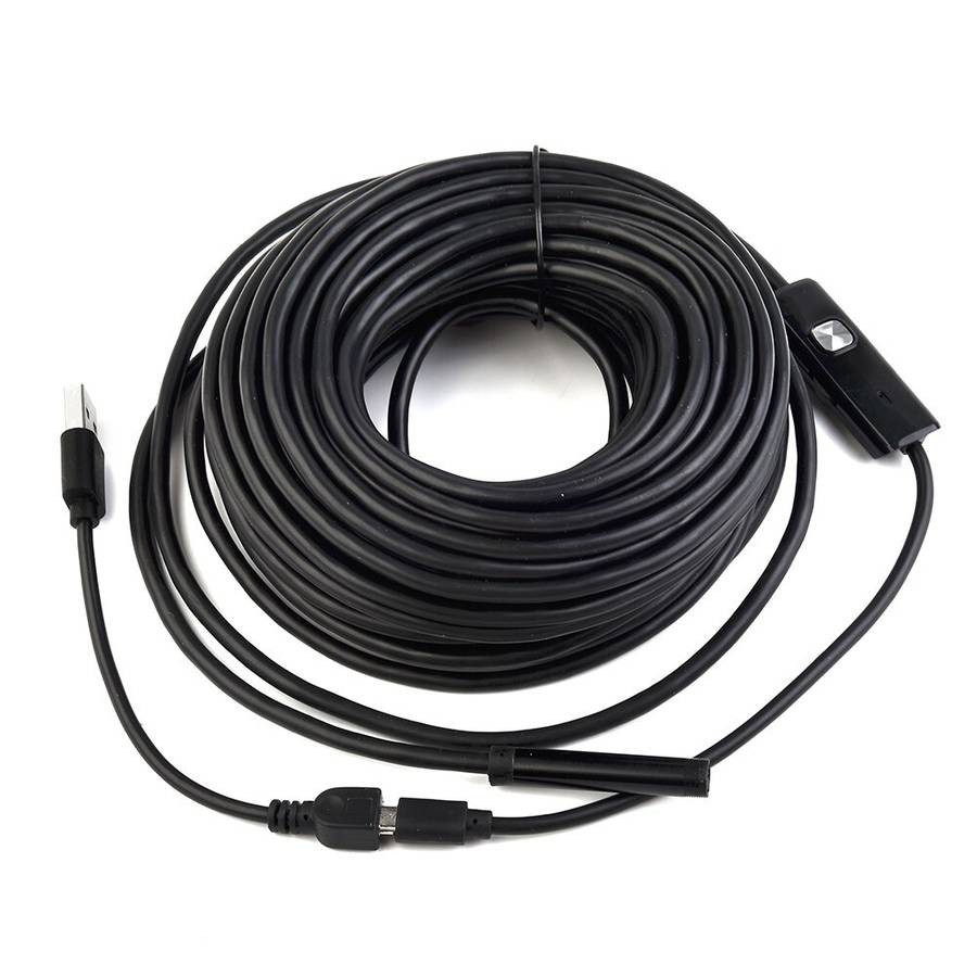 15m/50 Pipe Inspection Camera Video Ft Sewer Drain Cleaner Waterproof