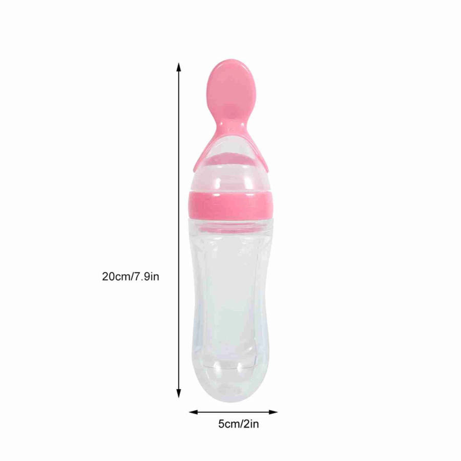 Baby Silicone Squeeze Feeding Bottle