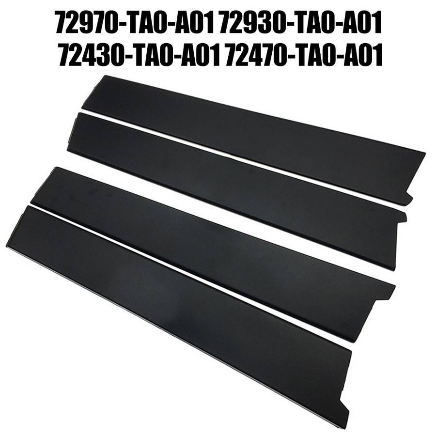 4pcs Door Pillar Molding Garnish FL FR RL RR For Accord 2008-2013 72430-TA0-A01