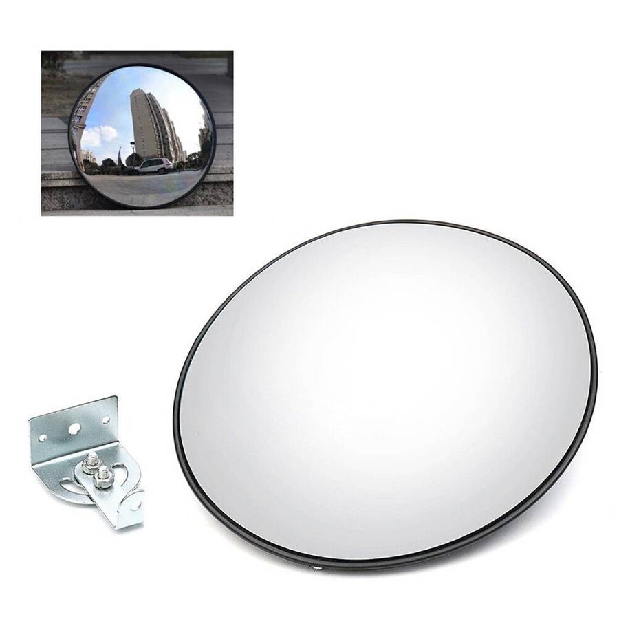 12" Traffic Convex Mirror Wide Angle Safety Mirror Driveway Outdoor Security New