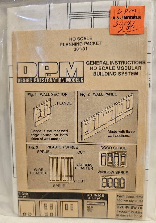 HO Design Preservation Models Scale Planning Packet #301-91