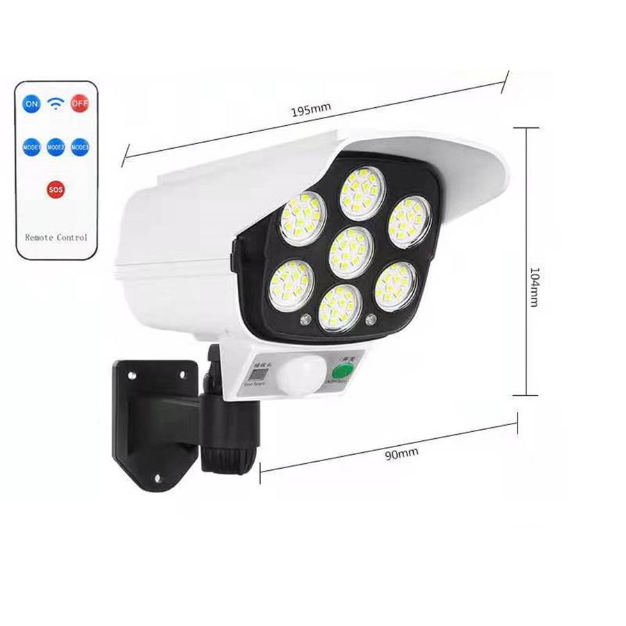 Outdoor solar lights with wireless remote control