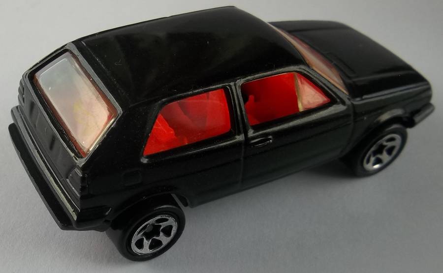 Hot Wheels Volkswagen Golf GTi HOTWHEELS Like Matchbox scale 1989 Black Colour Retro