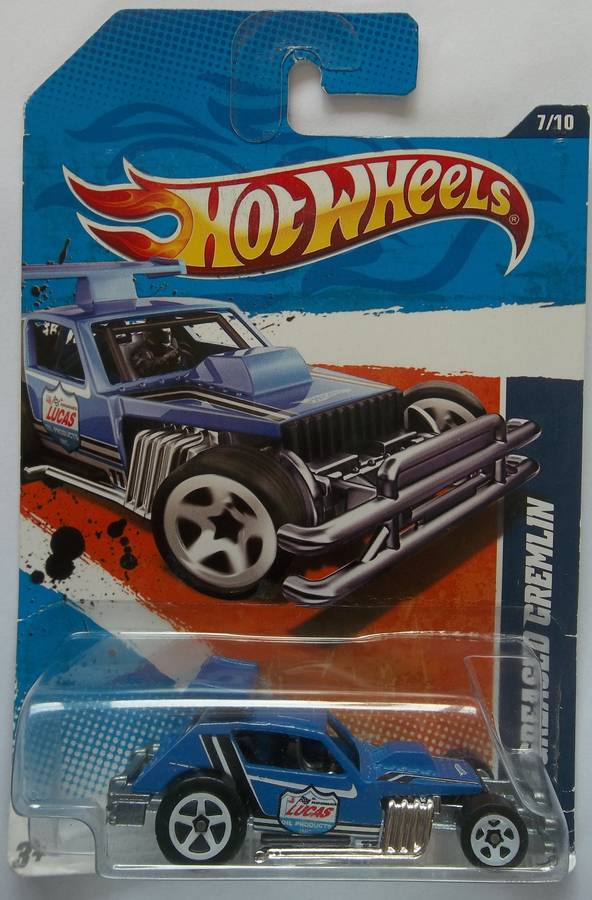 Hot Wheels AMC Greased Gremlin (Metal Base) 2011 HOTWHEELS Like Matchbox scale Model Car