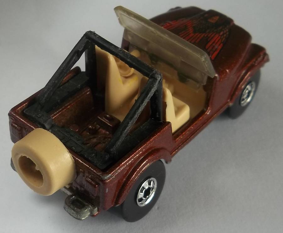 Hot Wheels Jeep Matchbox Scale Model Car Made in 1981 Vinage Model HOTWHEELS