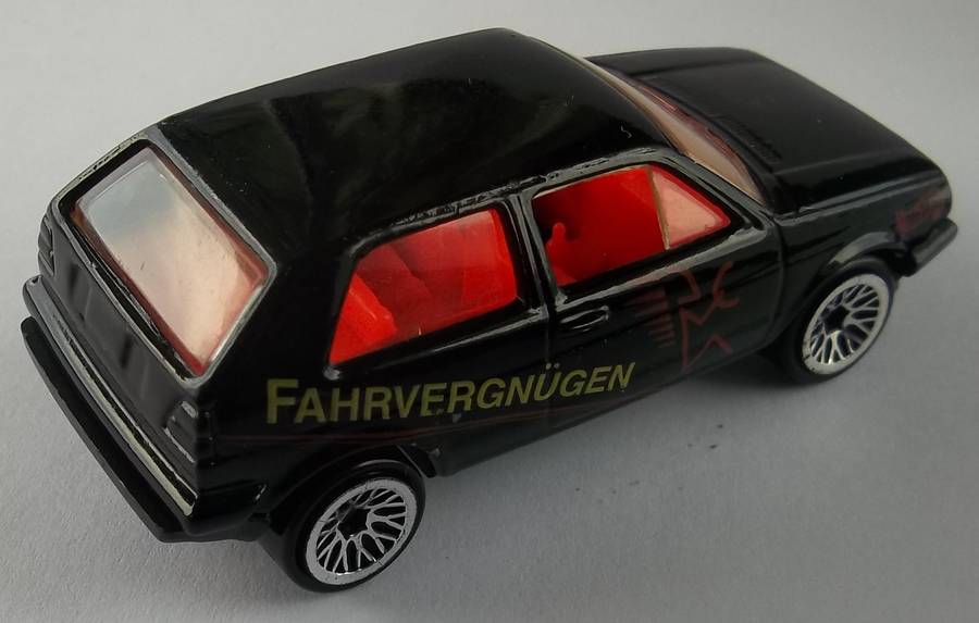 Hot Wheels Volkswagen Golf GTi HOTWHEELS Like Matchbox scale 1989 Black Colour