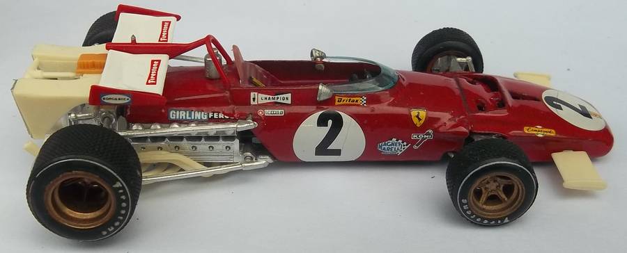 Brumm Ferrari F-1 Vintage Racing Car Made in Italy 1/43 Scale Similar scale to Dinky