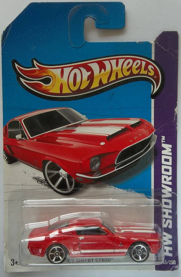 Hot Wheels HW SHOWROOM 1968 Ford Mustang Shelby GT 500 Sealed on card Matchbox Scale HOTWHEELS