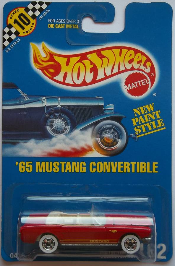 Hot Wheels 1965 Ford Mustang Like Matchbox scale 1991 Model Car 28 Years Old