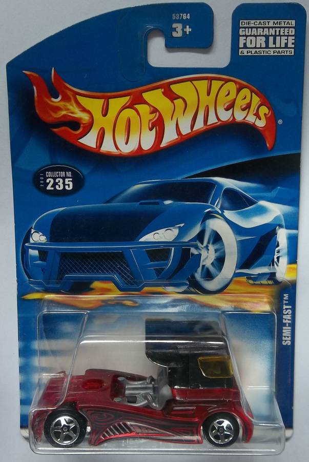 Hot Wheels Semi Fast Race Truck 2001 Sealed on card ( Matchbox Scale ) HOTWHEELS