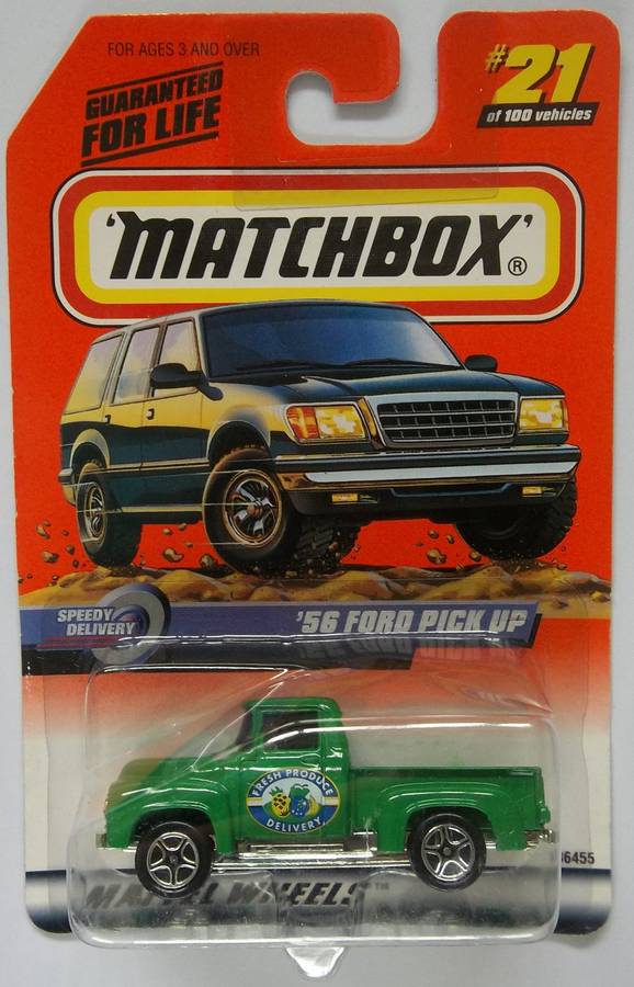 Matchbox 1956 Ford Pickup Bakkie Made in 1999 Sealed on card model Car Die Cast