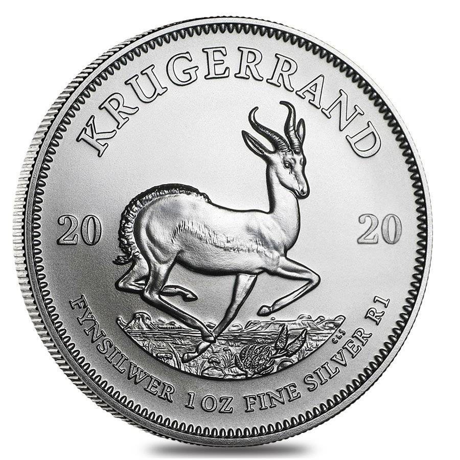 Uncirculated 1 oz SILVER KRUGER COIN in Plastic Protective Case