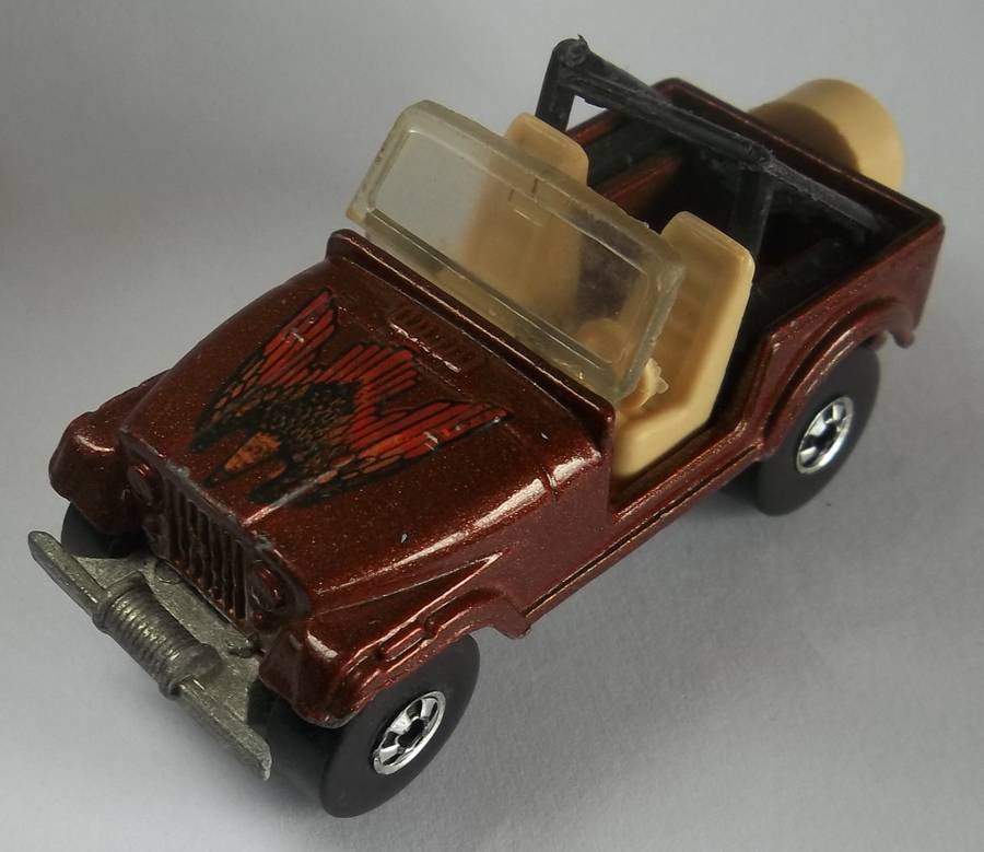Hot Wheels Jeep Matchbox Scale Model Car Made in 1981 Vinage Model HOTWHEELS