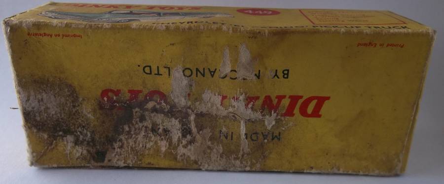 Dinky Toys #449 Chevrolet El Camino Bakkie (Empty Box) 1960s Ideal to Complete the Combo