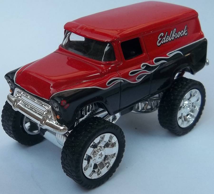 Jada Toys 1957 Chevrolet Suburban Monster Truck  Measures 8cm long with Rubber Tyres Like Matchbox