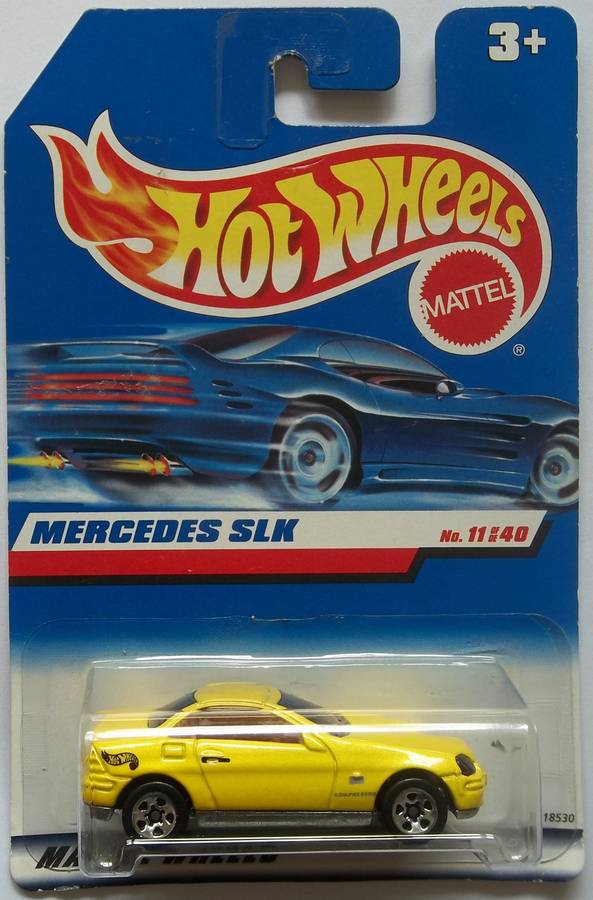 HOT WHEELS Mercedes Benz SLK HOTWHEELS Similar scale to Matchbox 1998 Carded Car Model