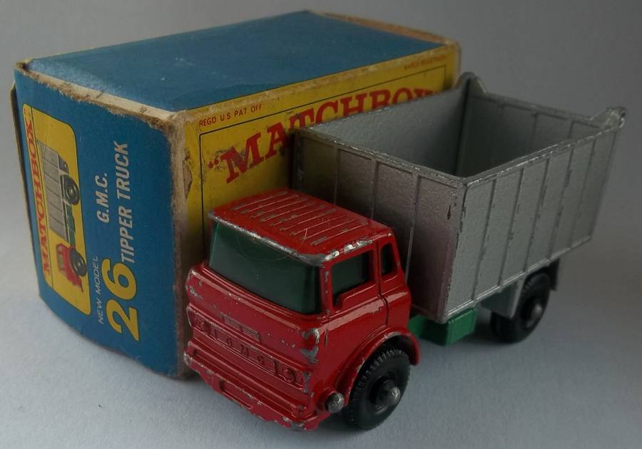 MATCHBOX Series Lesney Regular Wheels #26 G.M.C Tipper Truck 1966 ENGLAND