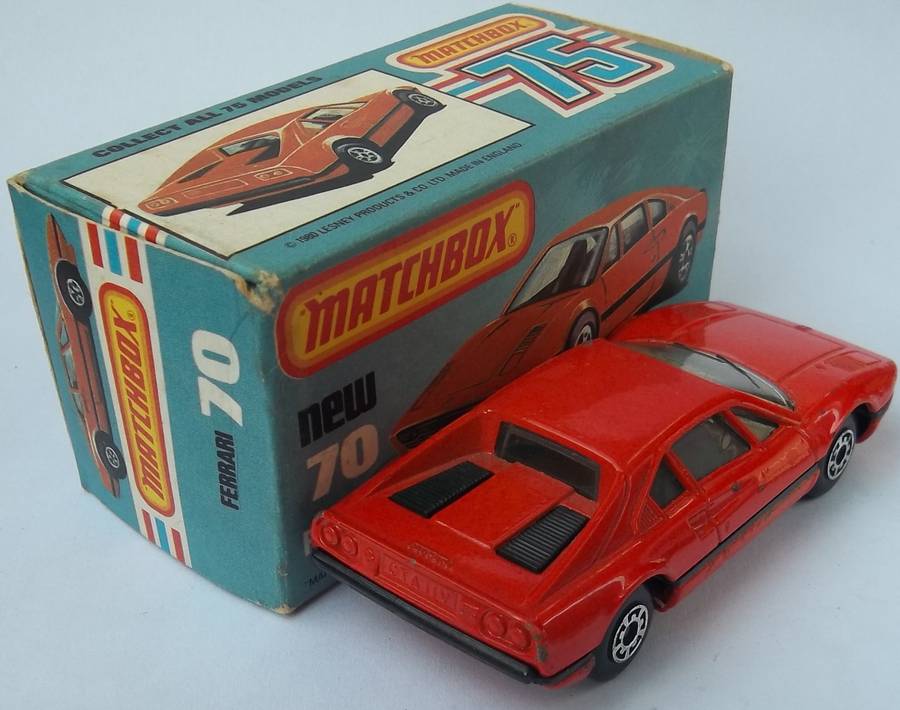 Matchbox Lesney Superfast #70 Ferrari 308 GTB Made in England 1981 Boxed Vintage