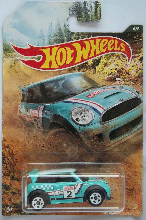 Hot Wheels Mini Cooper S Challenge Made in 2018 Boxed sealed on card Model Car HOTWHEELS