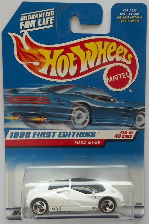 Hot Wheels 1st Editions Ford GT-90 (1998) HOTWHEELS Matchbox boxed Model Car