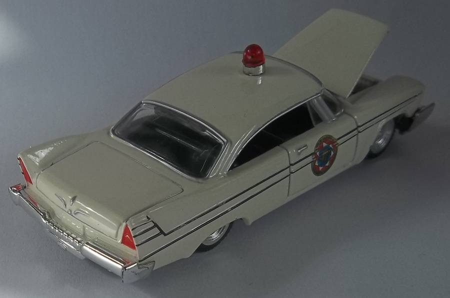 Racing Champions 1957 Plymouth Fury Similar scale to Matchbox roughly 1/64 Rubber tyres