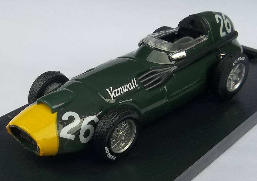 Boxed 1/43 Scale Vanwall Racing Car Similar scale to Dinky Solid Hard Plastic case vintage