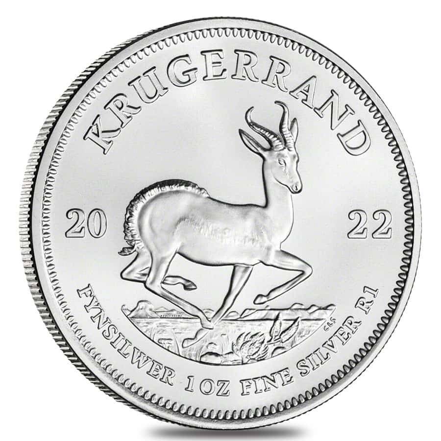 Rare Uncirculated 1 oz SILVER KRUGER COIN in Direct Fit Air-Tite Coin Protector