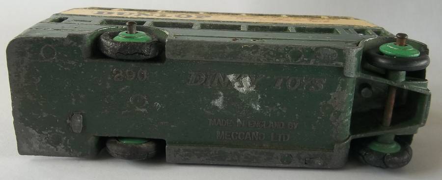 Dinky Toys #290 Dunlop Bus Made in England Car Vintage Solid Model