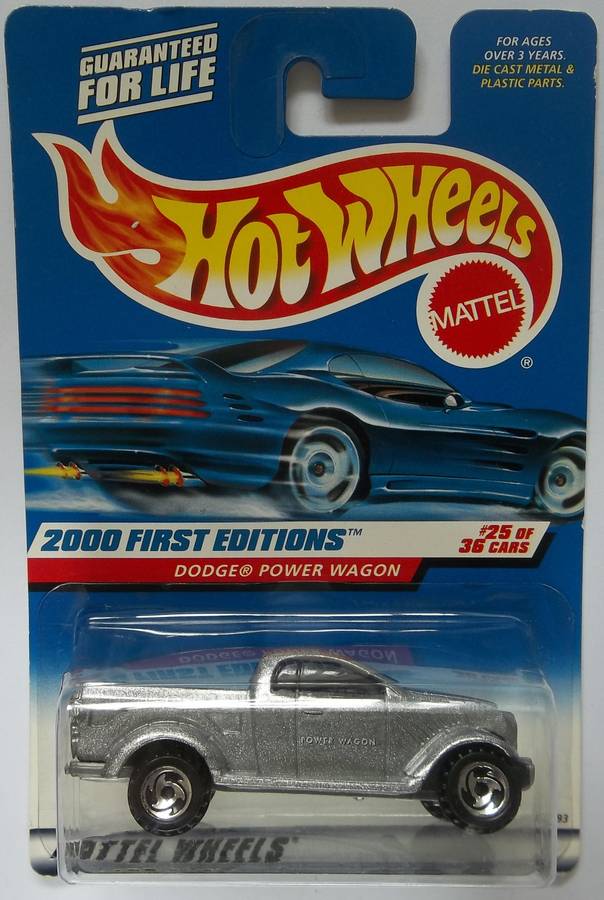 Hot Wheels Dodge Power Wagon Bakkie Year 2000 HOTWHEELS Matchbox scale sealed on card