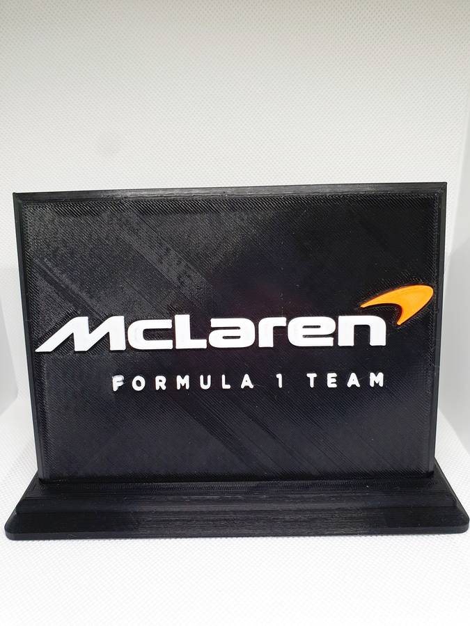 McLaren F1 Logo 3D Printed