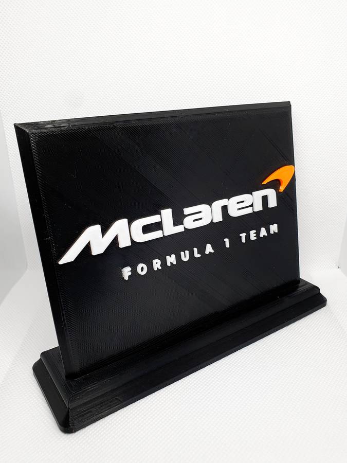 McLaren F1 Logo 3D Printed