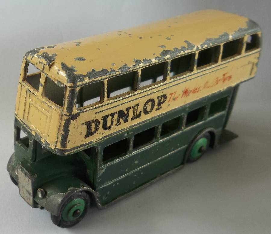 Dinky Toys #290 Dunlop Bus Made in England Car Vintage Solid Model