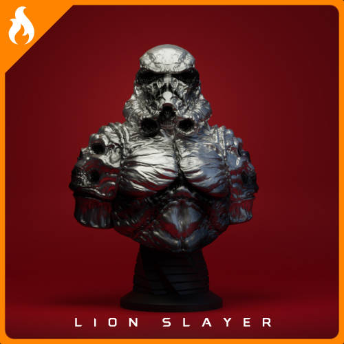* CHROME * NECRO STORMTROOPER FIGURE - FULLY PAINTED - 15cm - StarWars Limited Edition Run
