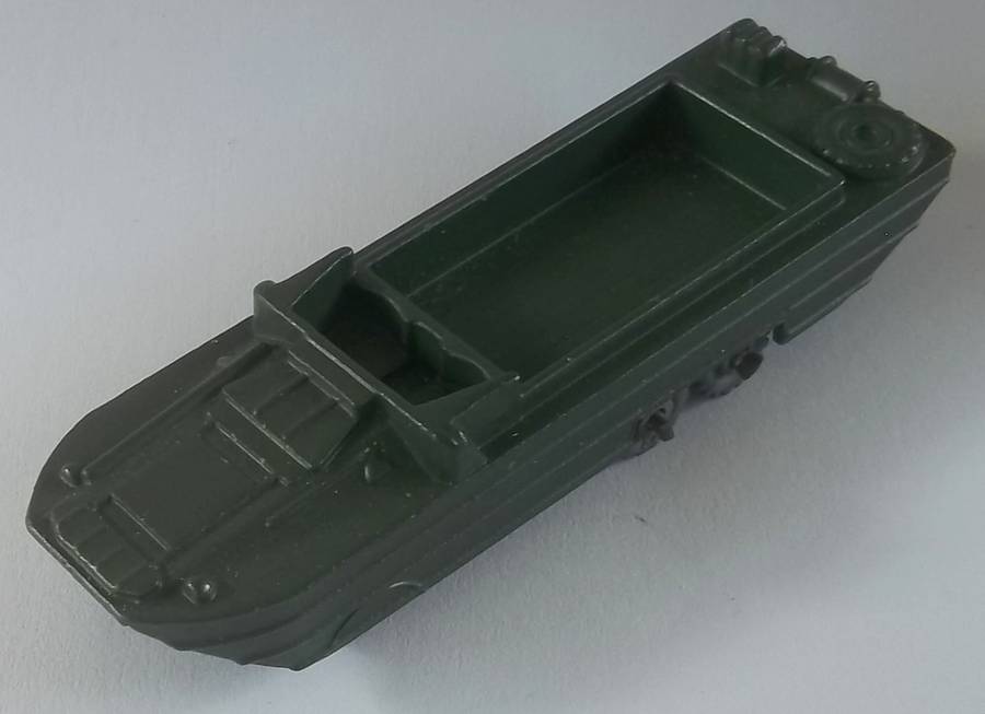 MATCHBOX Lesney 1-75 SERIES REGULAR WHEELS MOKO #55 DUKW Amphibian Military England Vintage