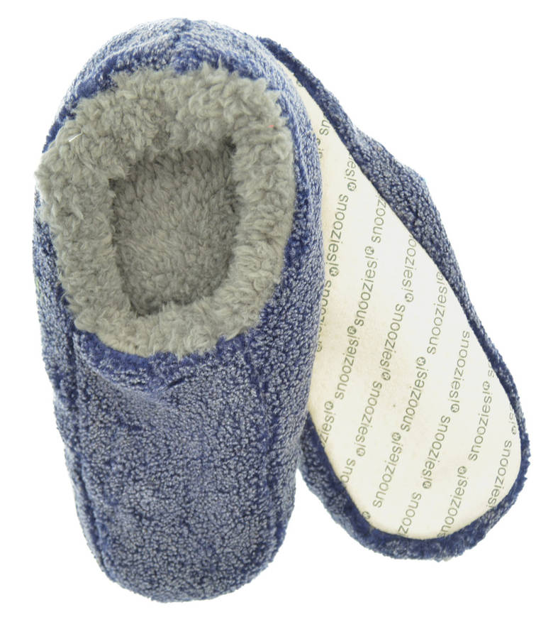 snoozies! MEN'S NAVY TWO TONE - LARGE