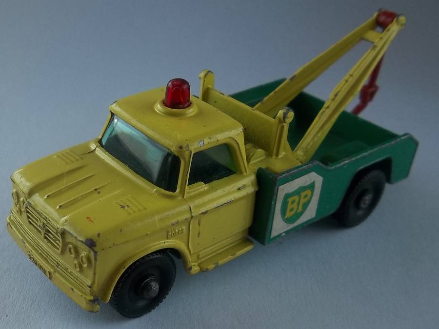 Matchbox Lesney 1-75 Series  #13 BP Dodge Wreck Truck 1965 Vintage Model ENGLAND