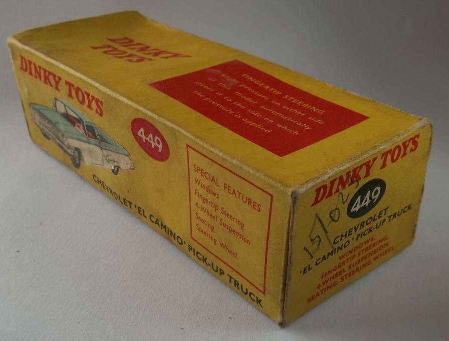 Dinky Toys #449 Chevrolet El Camino Bakkie (Empty Box) 1960s Ideal to Complete the Combo