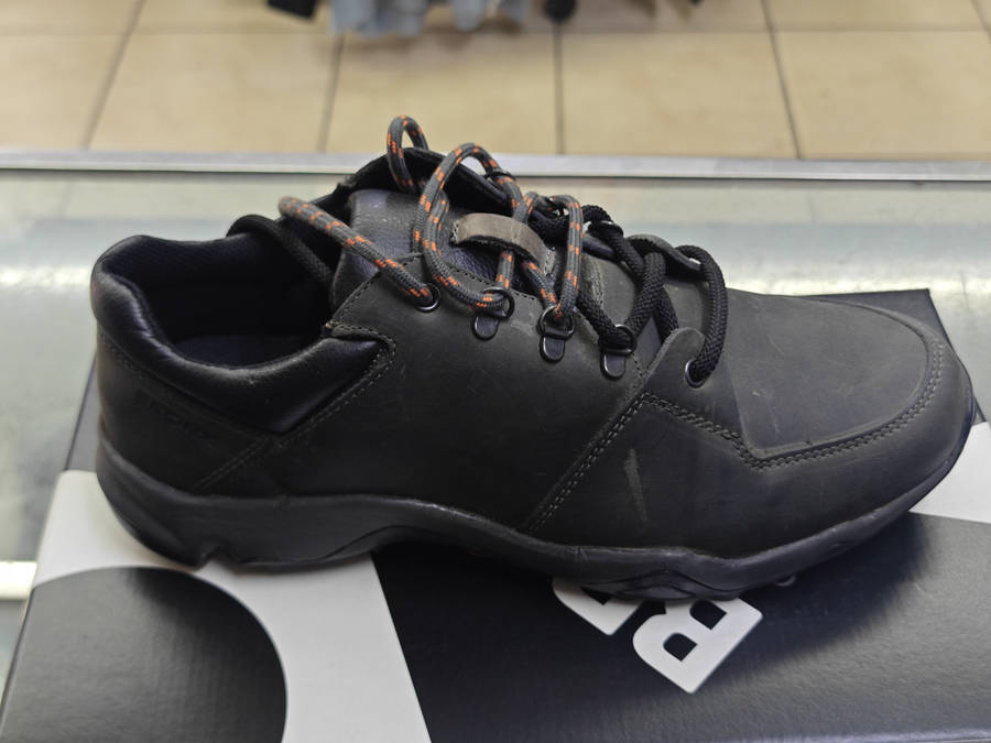 BRONX SHERMAN CABRETTA BLACK WORKSHOE (SIZE 10)