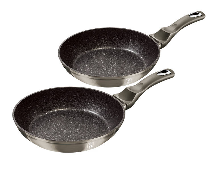 Berlinger Haus 2 Pieces Metallic Line Marble Coating Fry Pan Set (DISPLAY MODEL)