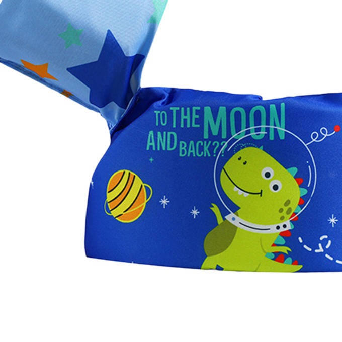 Olive Tree-Kids Arm Band Ring Life Jacket Safety Vest-Blue Space Dinosaur