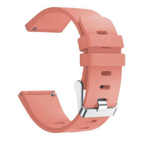 22.5mm Colorful Silicone Watchtband For Fitbit Versa (COLOR: Salmon / Peach) : Perfect Timing