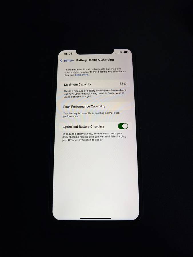 iPhone XS Max 256GB White 85% BH