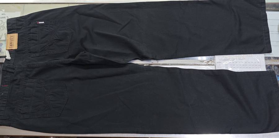 SOVIET BLACK COTTON PANTS (SIZE 38)