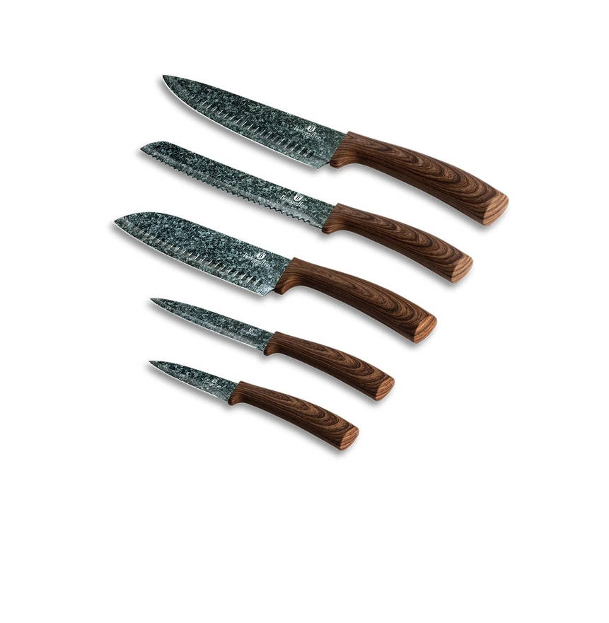 Berlinger Haus 5 pieces Marble Coating Knife Set - Forest Line (READ THE DESCRIPTION)