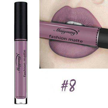Missyoung Matte Lip Gloss Lips Makeup Lipstick Long Lasting Liquid Cosmetics Makeup | Matte lip gloss, Liquid lipstick, Cosmetics lipstick