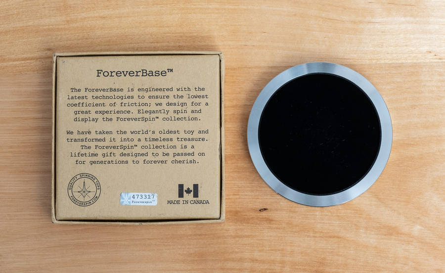 ForeverSpin ForeverBase surface base and stand for Top + Free Top