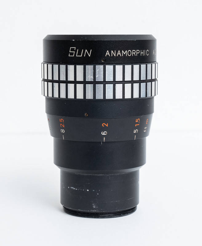 SUN Anamorphic Adaptor Projector Lens - 2 X Squeeze Use on Mirrorless Camera